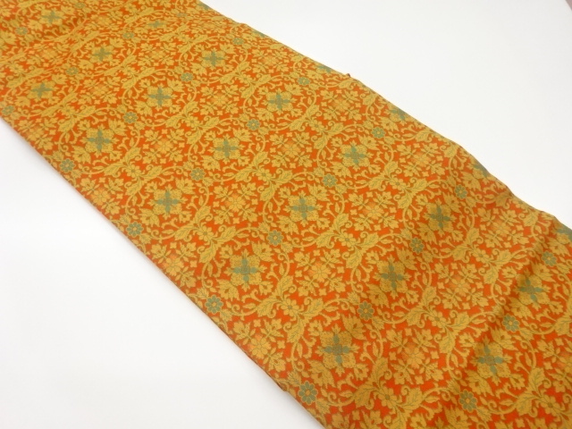 花唐草模様織出し名古屋帯